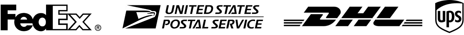 FedEx, United States Postal Service, DHL and UPS logos